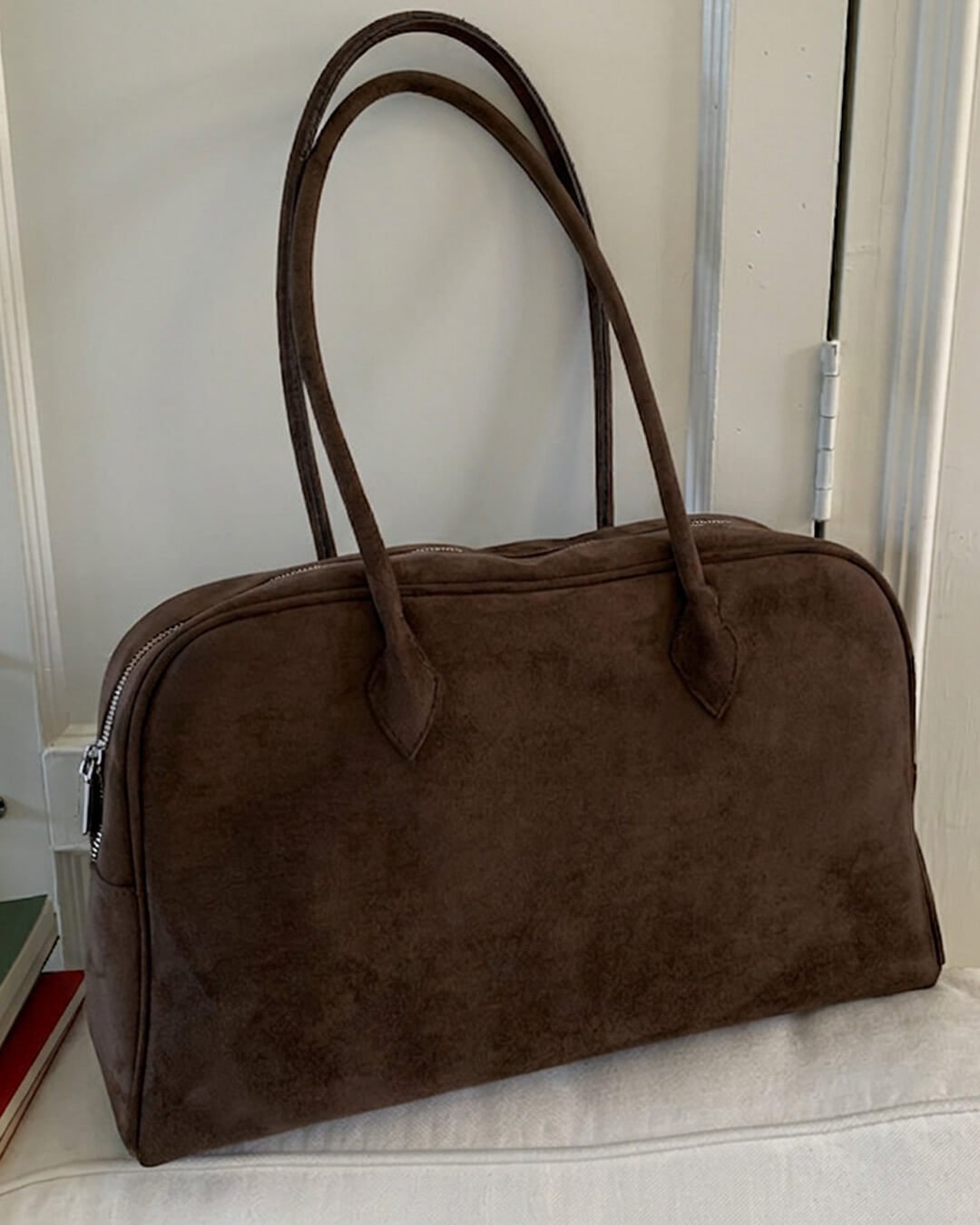 Beatrice Vintage Leather Laptop Tote - Women's Everyday Handbag - Image 2