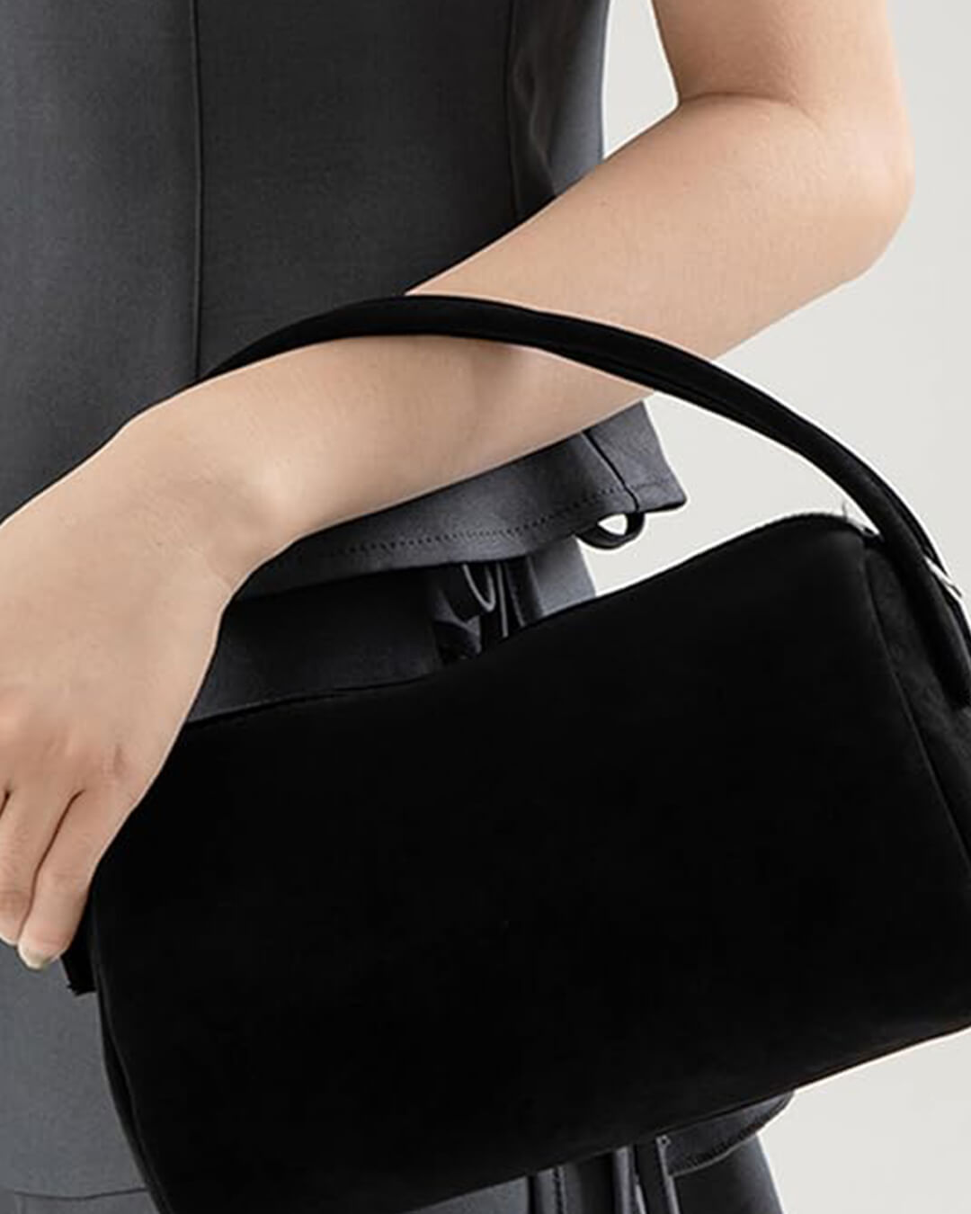 Adavy Vegan Suede Bag - Women's Everyday Handbag - Image 8