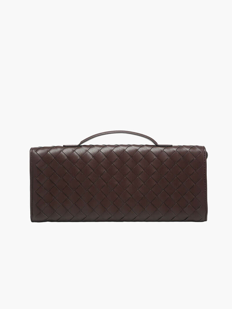 Bianca Woven Handbag - Vegan Leather Woven Handbag - Image 10