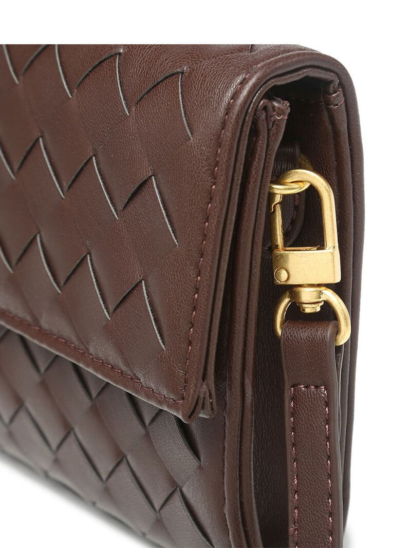 Bianca Woven Handbag - Vegan Leather Woven Handbag - Image 11