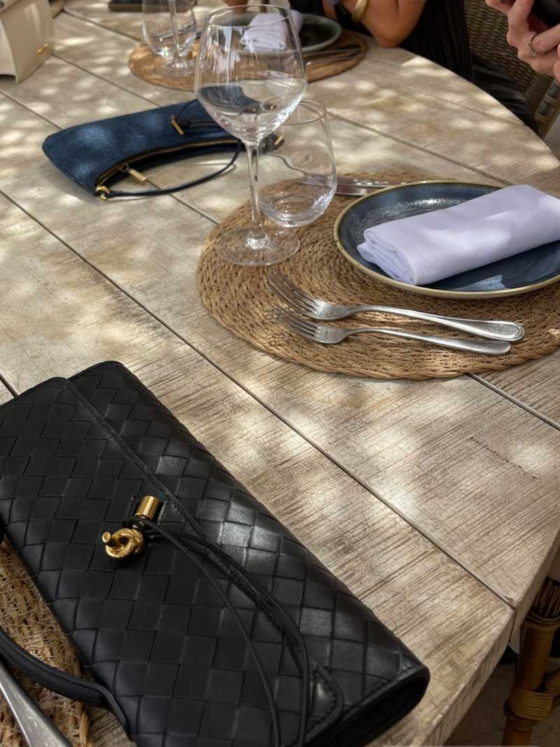 Bianca Woven Handbag - Vegan Leather Woven Handbag - Image 14