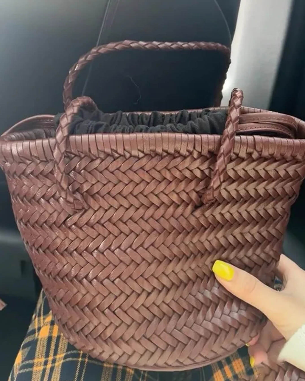 Blair Braided Bucket Shoulder Bag - Women's Everyday Handbag - Image 6