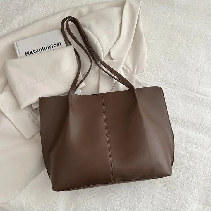 Calista Faux Leather Tote Bag - Women's Everyday Handbag - Image 13