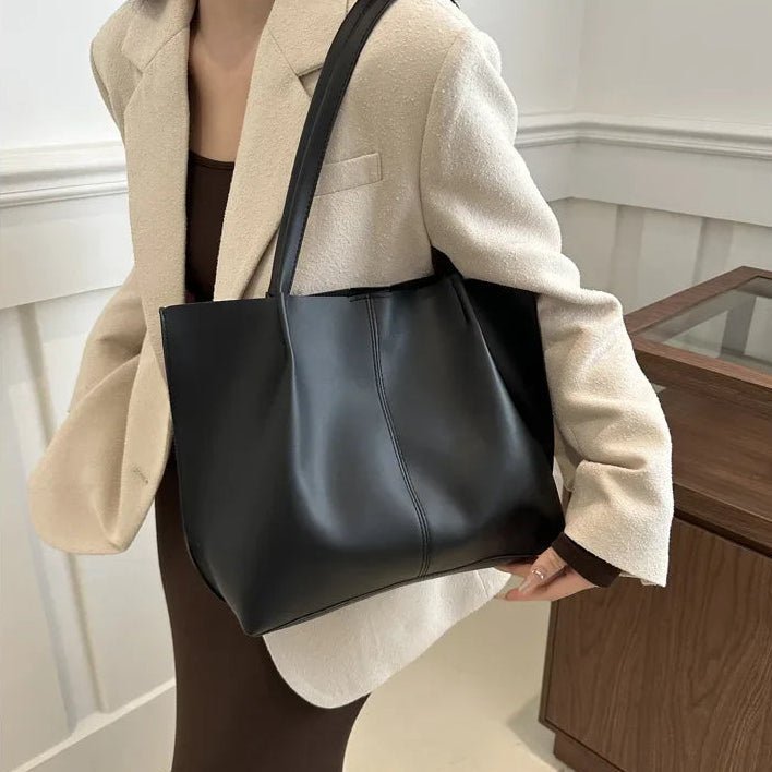 Calista Faux Leather Tote Bag - Women's Everyday Handbag - Image 11