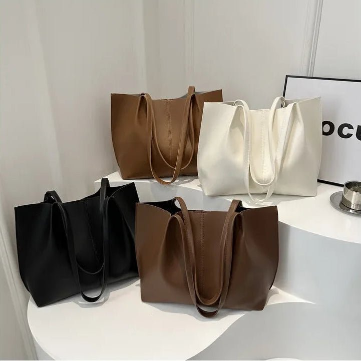 Calista Faux Leather Tote Bag - Women's Everyday Handbag - Image 17