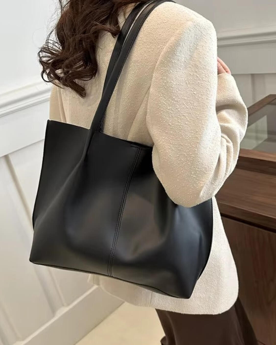 Calista Faux Leather Tote Bag - Women's Everyday Handbag