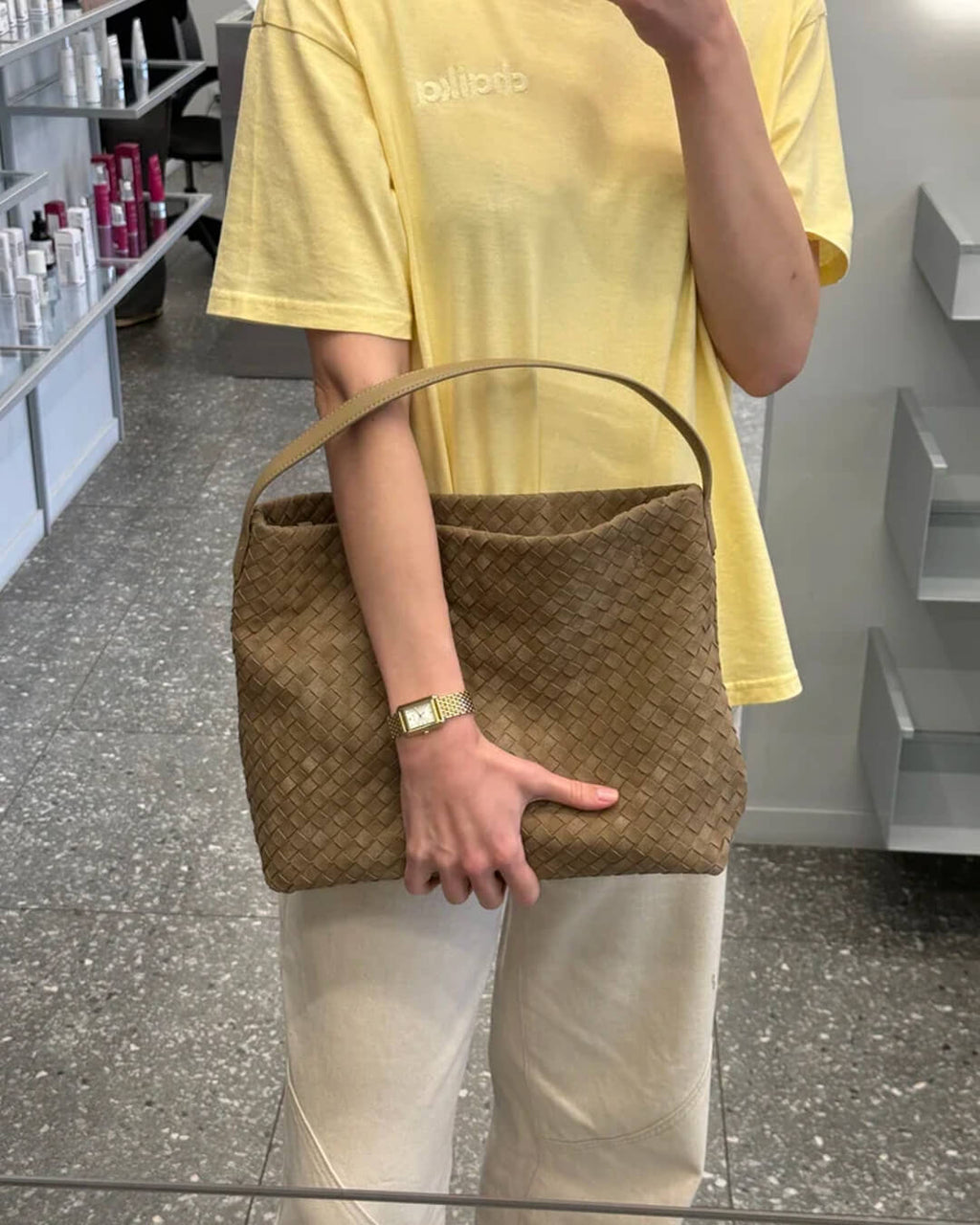 Chelsea Soft Suede Handbag - Spacious Everyday Tote Bag - Image 16
