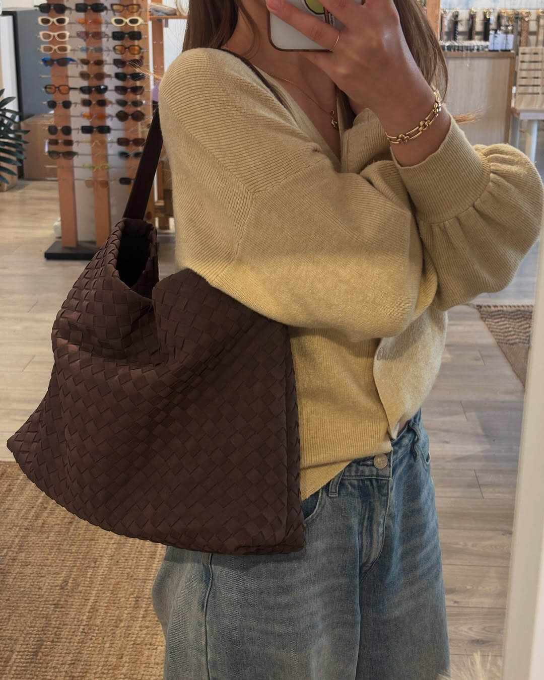 Chelsea Soft Suede Handbag - Spacious Everyday Tote Bag - Image 9