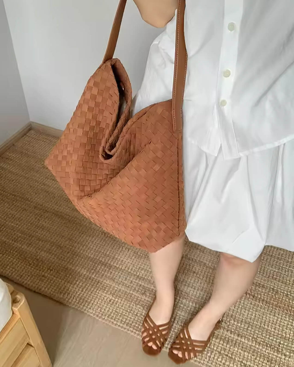 Chelsea Soft Suede Handbag - Spacious Everyday Tote Bag - Image 17