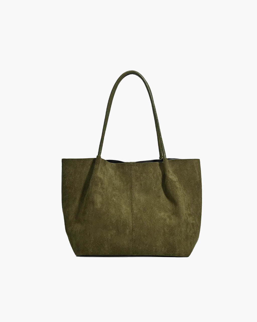 Cheska Women's Suede Tote Bag with Pouch - Large Retro Zipper Handbag - Image 11