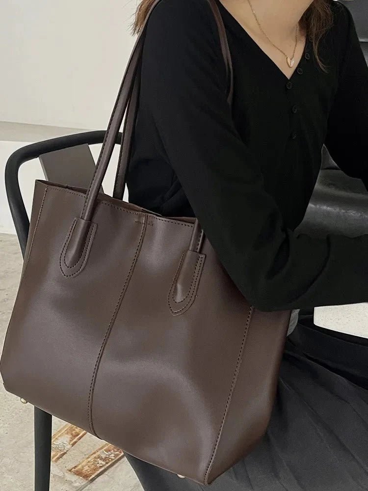 Cindy Tote Bag - Women's High-Capacity PU Leather Everyday Handbag - Image 5