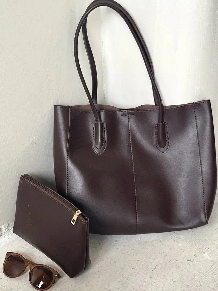 Cindy Tote Bag - Women's High-Capacity PU Leather Everyday Handbag - Image 7