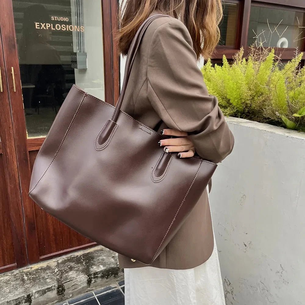 Cindy Tote Bag - Women's High-Capacity PU Leather Everyday Handbag - Image 3