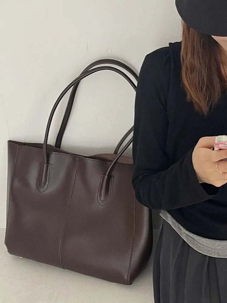 Cindy Tote Bag - Women's High-Capacity PU Leather Everyday Handbag - Image 4