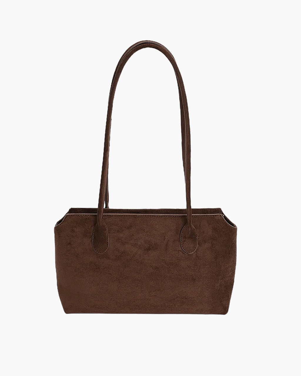 Claudine Faux Suede Shoulder Bag - Women's Everyday Handbag - Image 2