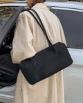 Claudine Faux Suede Shoulder Bag - Women's Everyday Handbag - Image 5