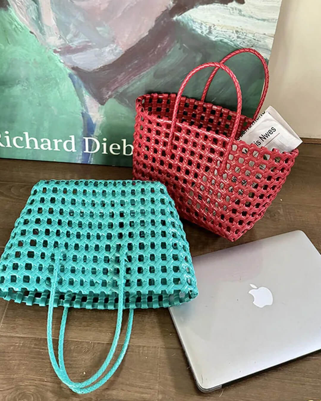 Cresta Open-Weave Tote Bag - Women's Everyday Handbag - Image 18