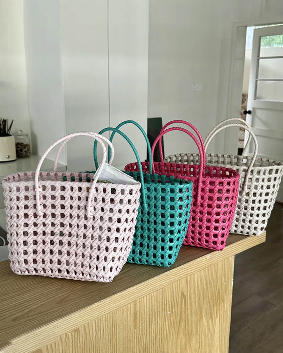 Cresta Open-Weave Tote Bag - Women's Everyday Handbag - Image 15