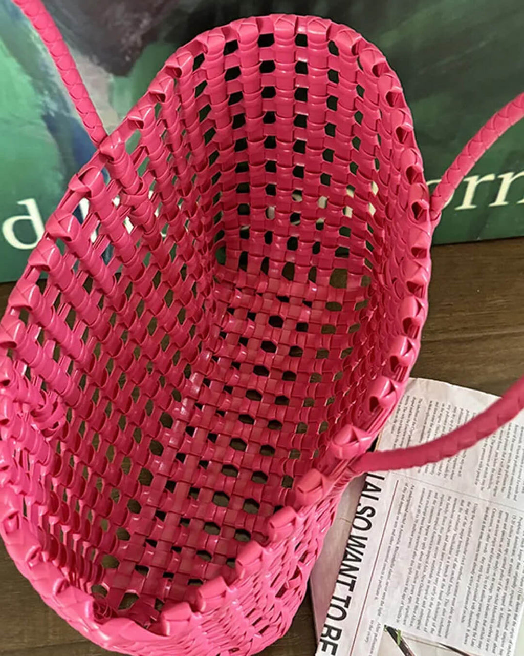 Cresta Open-Weave Tote Bag - Women's Everyday Handbag - Image 10