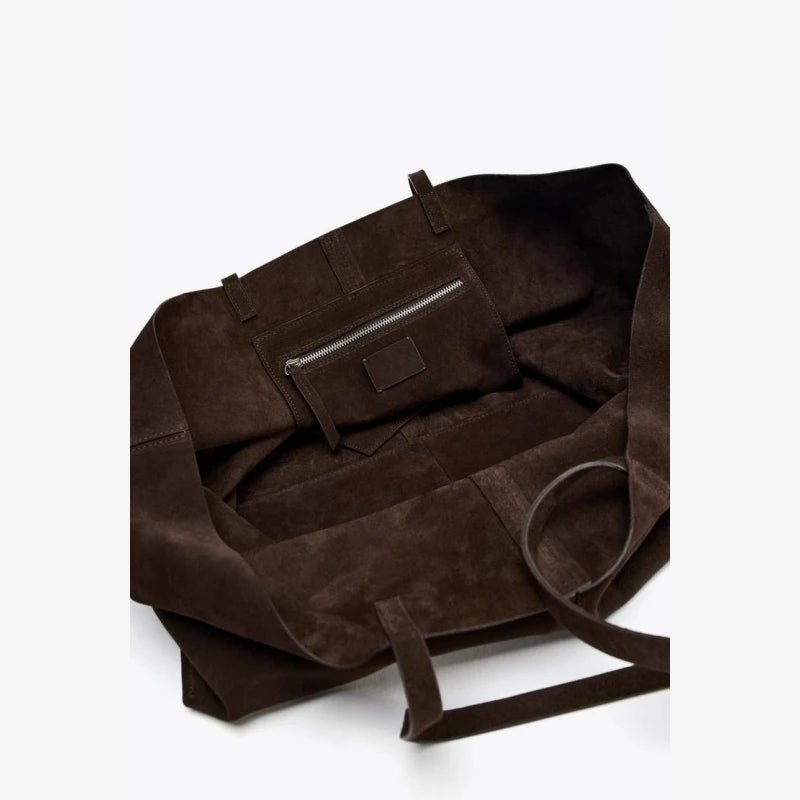 Cynthia Large Suede Tote Bag - Women's Everyday Shoulder Handbag - Image 6