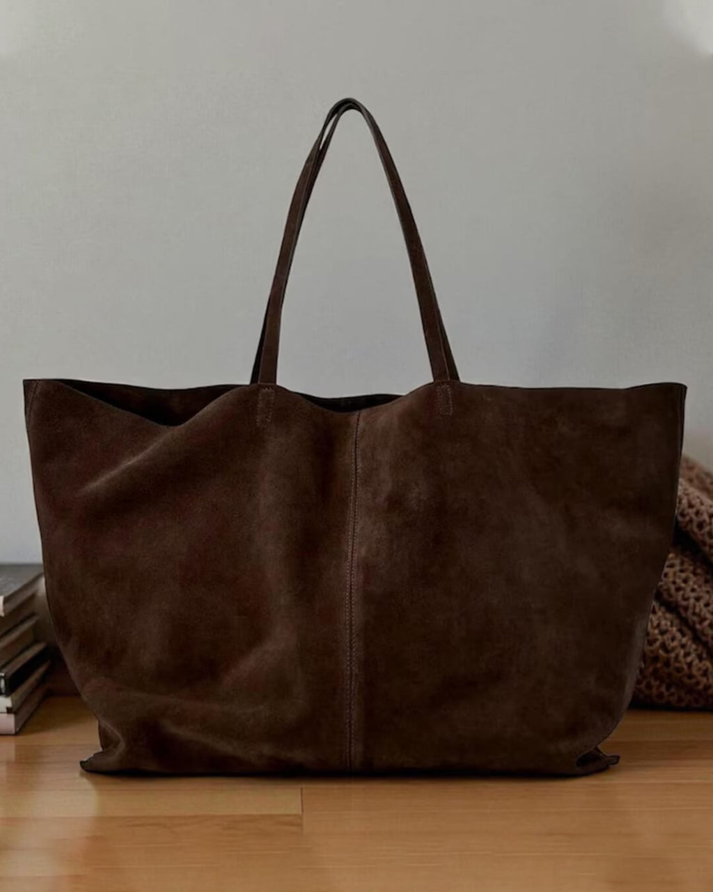 Cynthia Large Suede Tote Bag - Women's Everyday Shoulder Handbag - Image 2