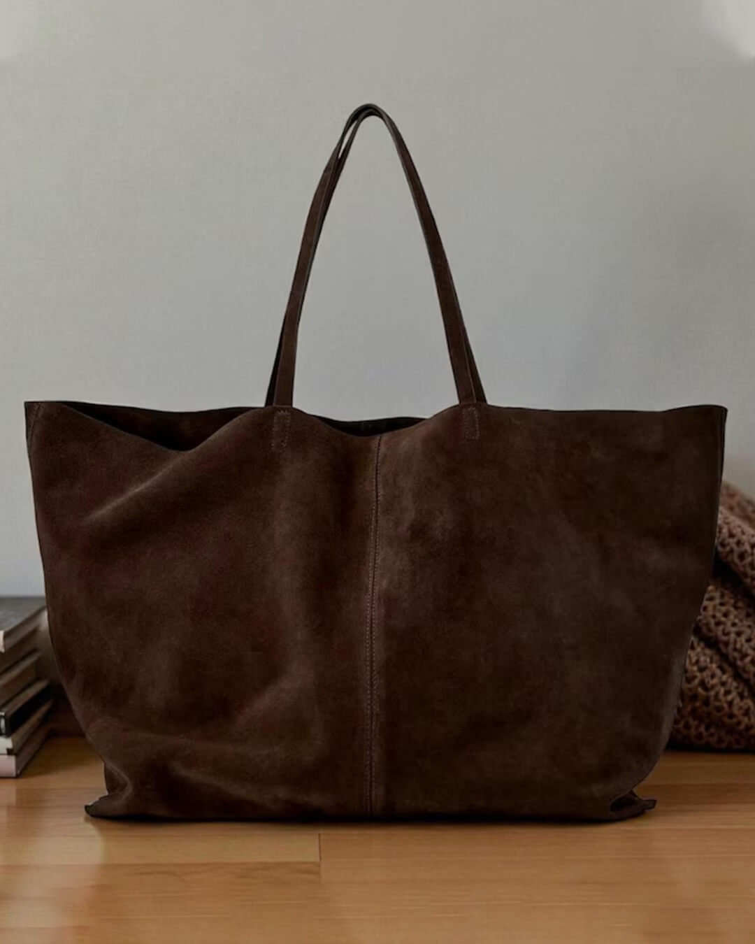 Cynthia Large Suede Tote Bag - Women's Everyday Shoulder Handbag - Image 2