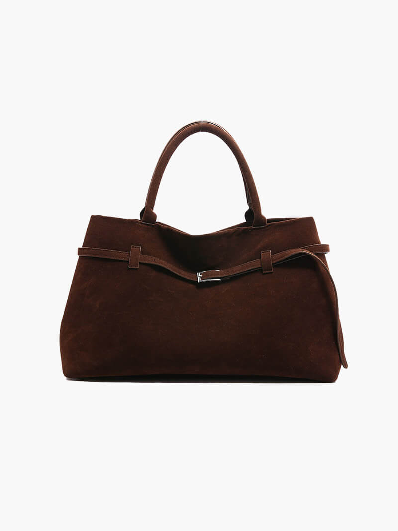 Dalila Suede Shoulder Bag - Soft Slouchy Handbag for Daily Essentials