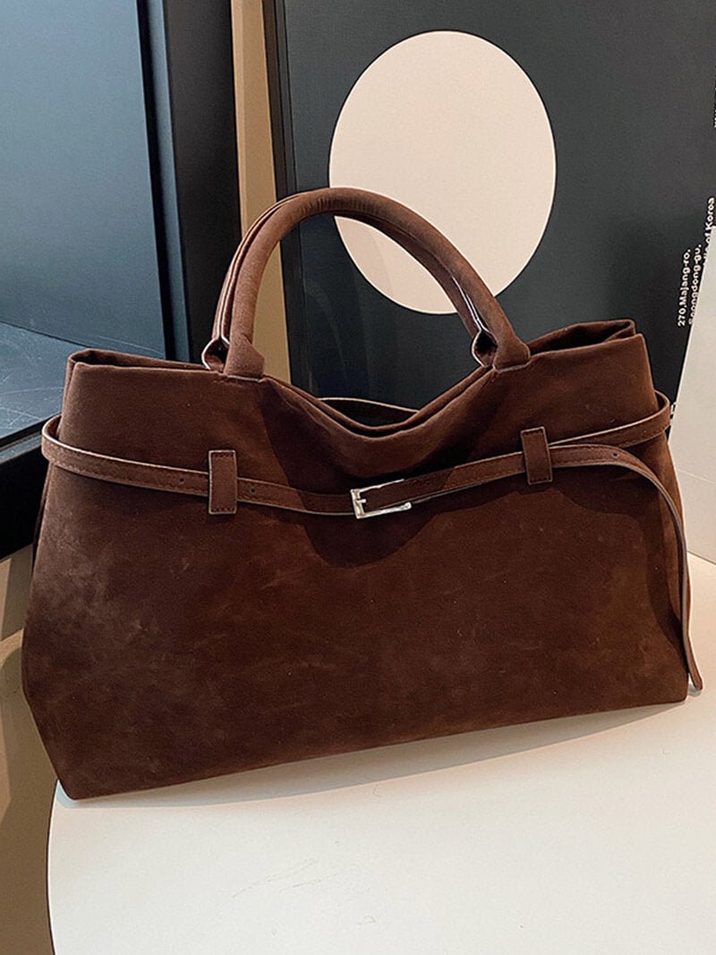 Dalila Suede Shoulder Bag - Soft Slouchy Handbag for Daily Essentials - Image 13