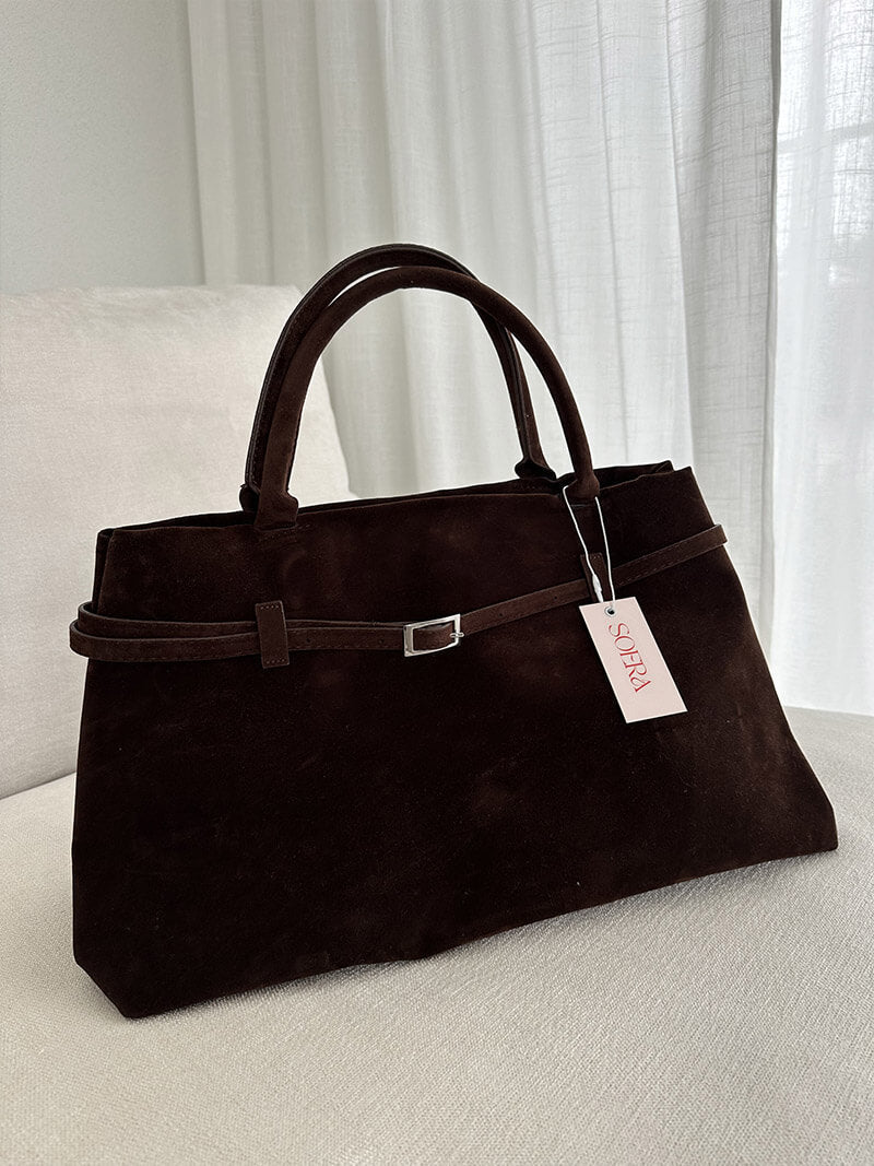 Dalila Suede Shoulder Bag - Soft Slouchy Handbag for Daily Essentials - Image 7
