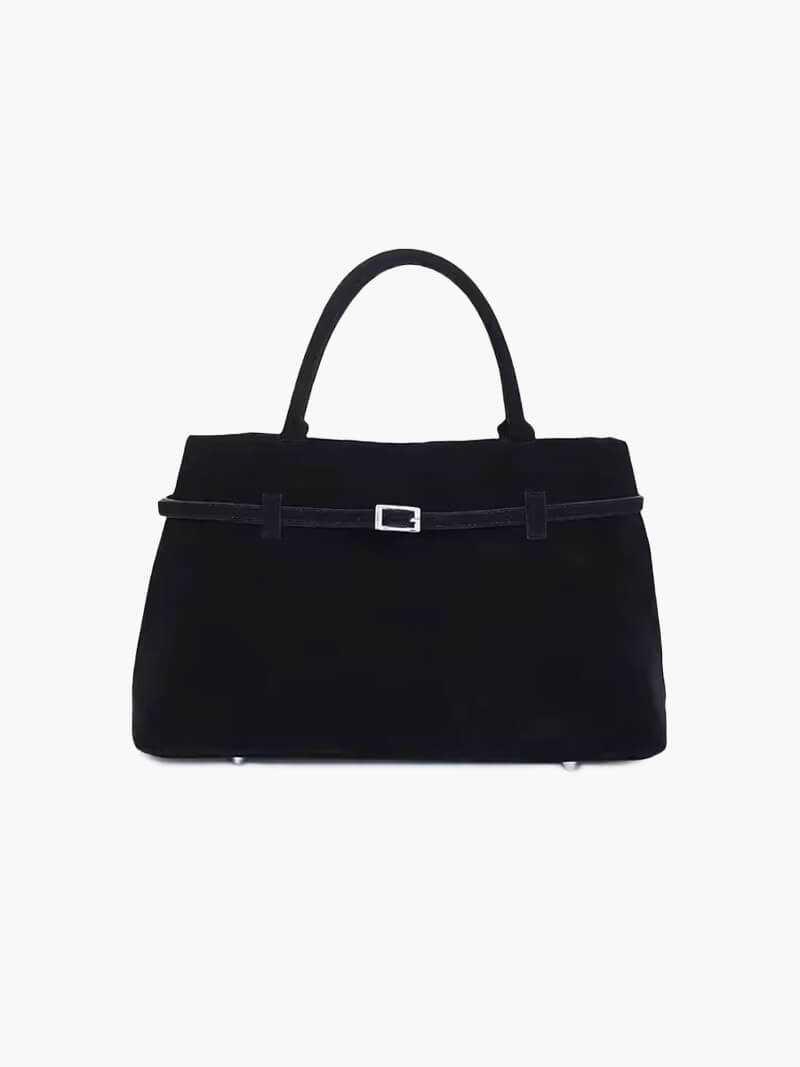 Dalila Suede Shoulder Bag - Soft Slouchy Handbag for Daily Essentials - Image 2
