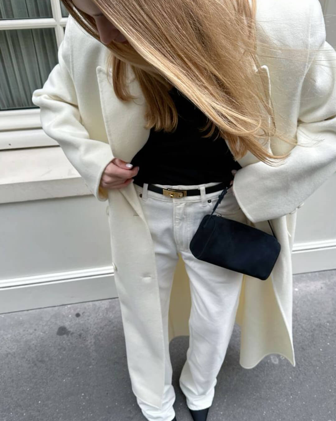 Danika Suede Mini Shoulder Bag - Small Structured Handbag - Image 11