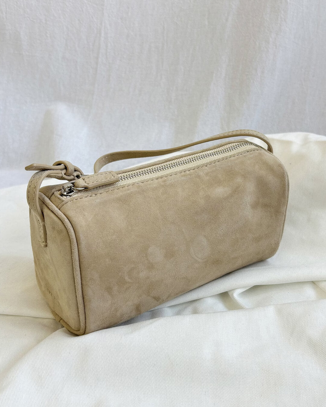 Danika Suede Mini Shoulder Bag - Small Structured Handbag - Image 7