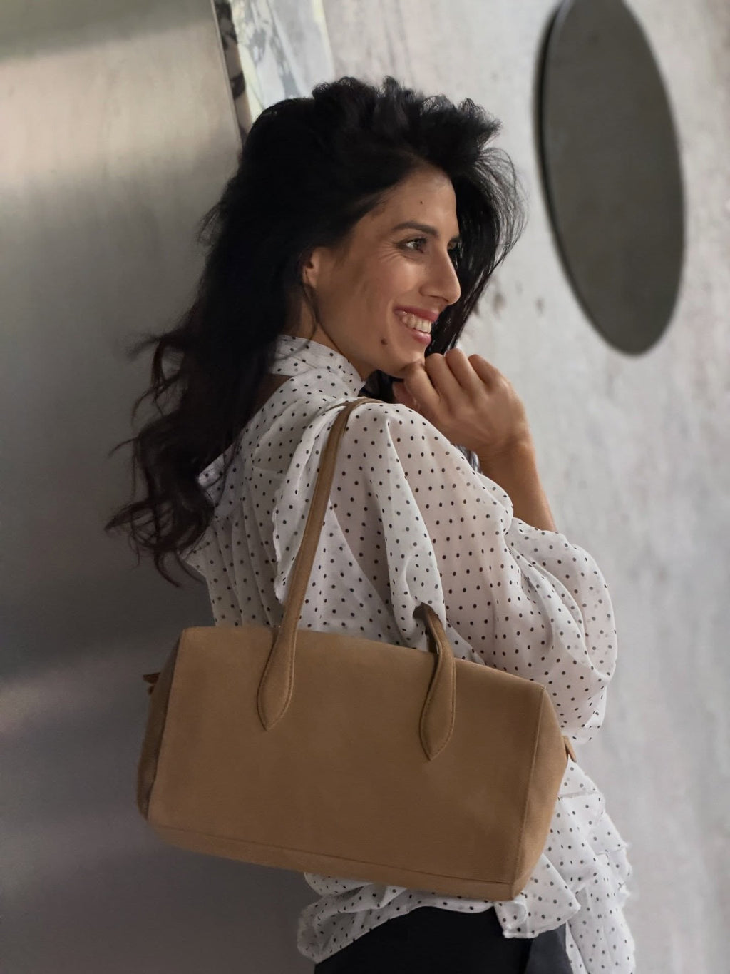 Elena Vegan Leather Tote Bag - Women's Everyday Handbag - Image 3