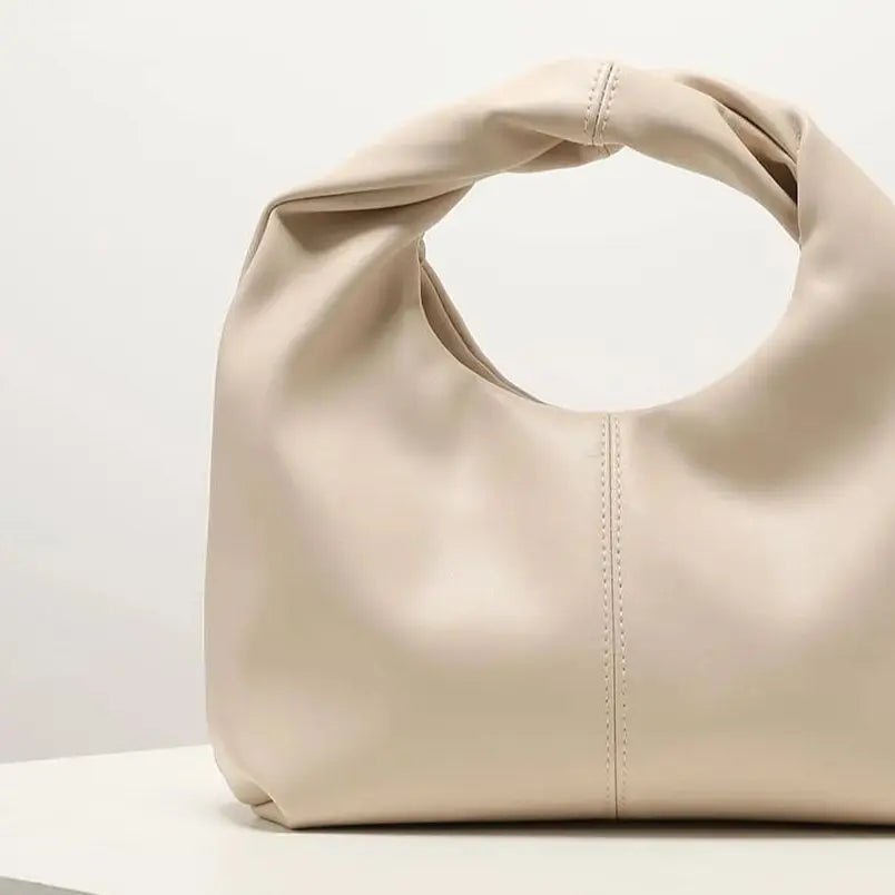 Gelyn Twist Square Clutch Bag - Elegant Solid Color Commuter Handbag - Image 12