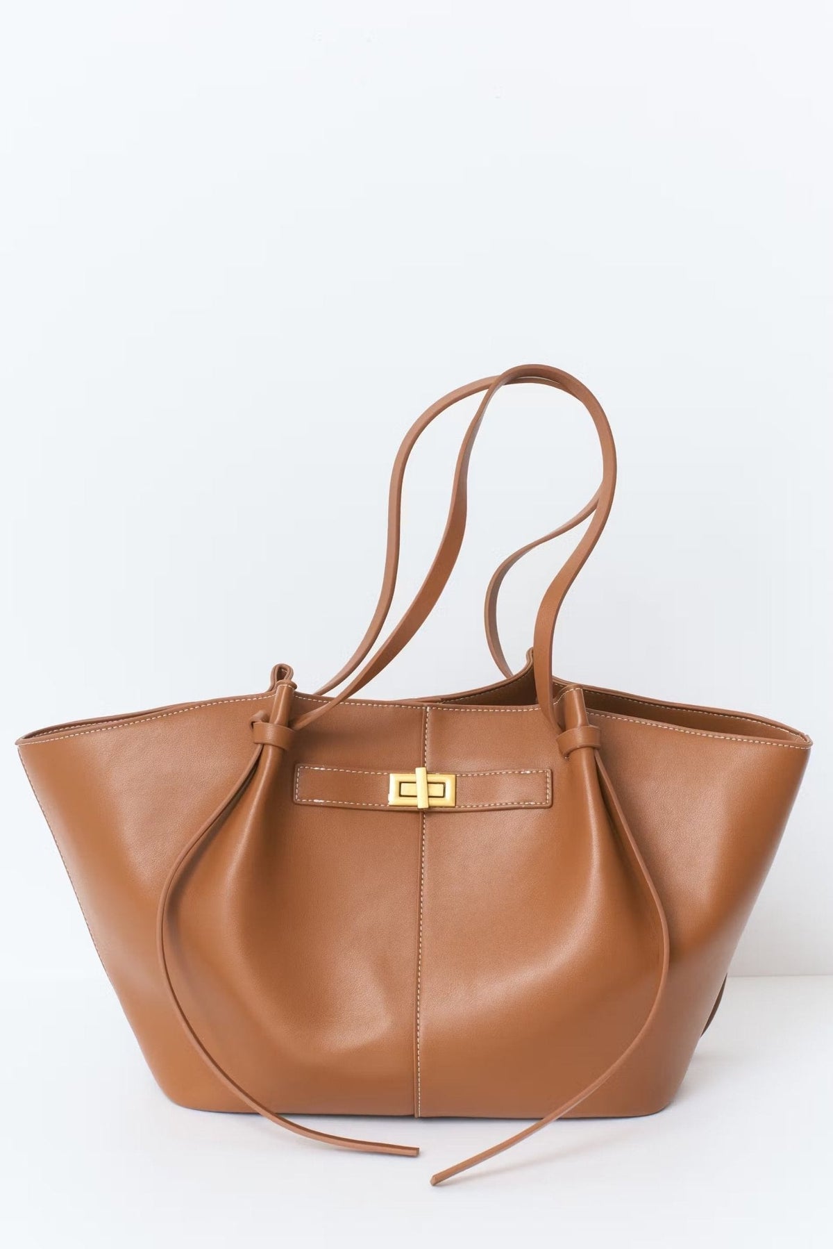 Gerda Shopper Leather Shopper Bag - Structured Large Tote - Image 25