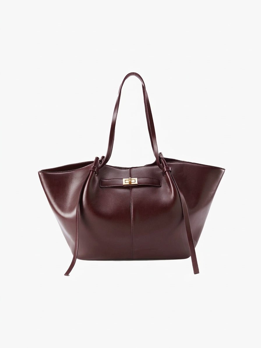 Gerda Shopper Leather Shopper Bag - Structured Large Tote - Image 15