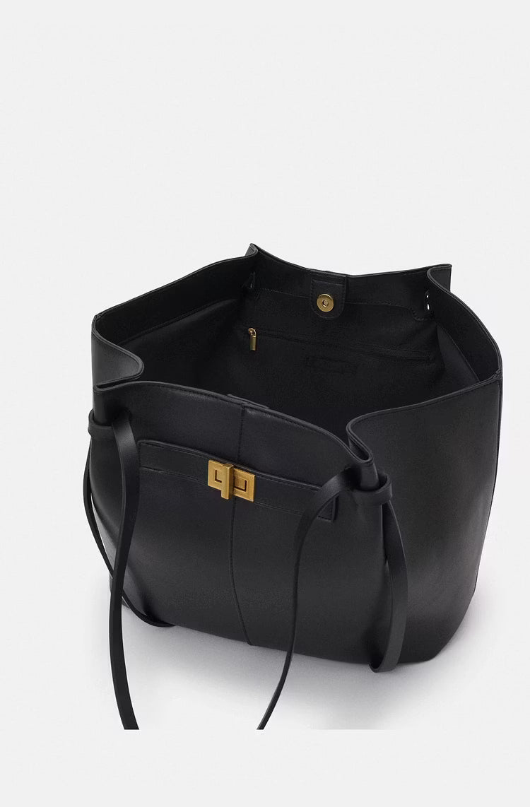 Gerda Shopper Leather Shopper Bag - Structured Large Tote - Image 7