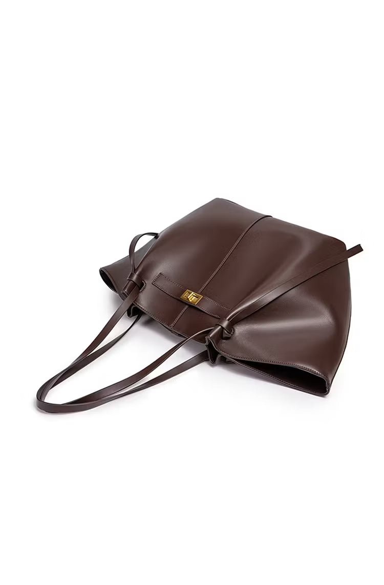 Gerda Shopper Leather Shopper Bag - Structured Large Tote - Image 27
