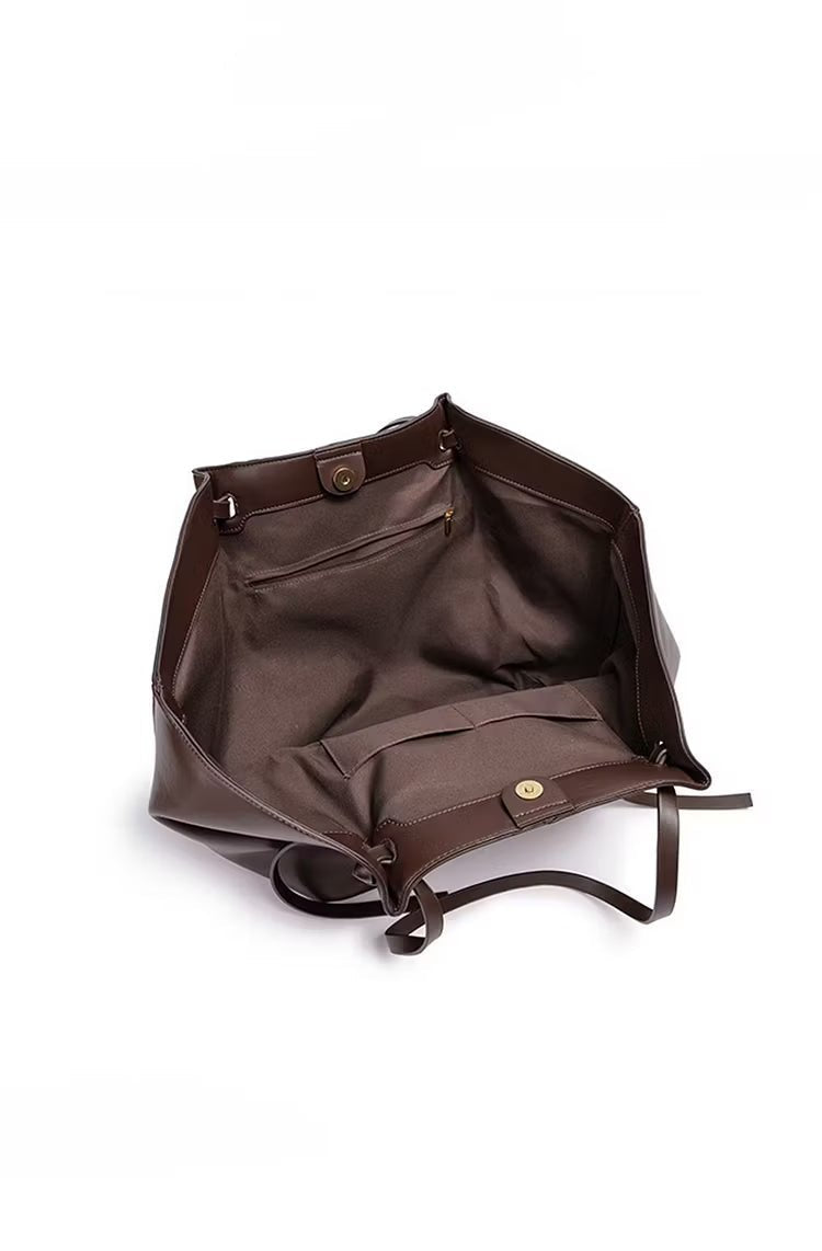 Gerda Shopper Leather Shopper Bag - Structured Large Tote - Image 26