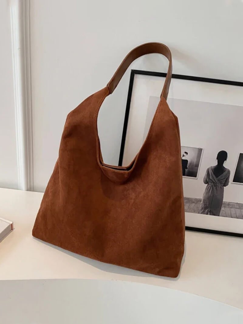 Jenna Suede Bag - Women's Everyday Handbag - Image 16