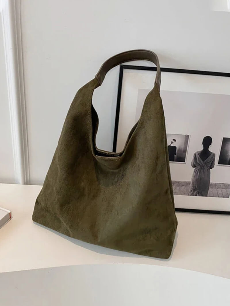Jenna Suede Bag - Women's Everyday Handbag - Image 18