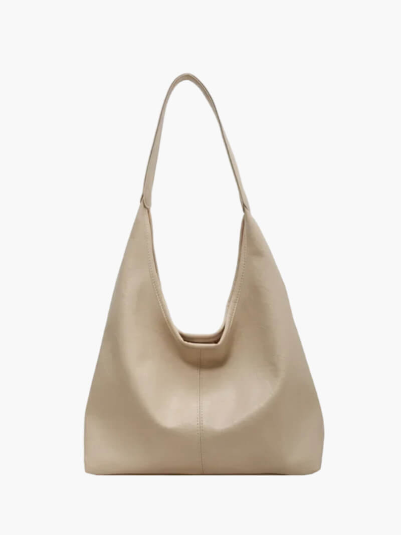 Jenna Leather Work Tote Bag - Structured Laptop Handbag - Image 4