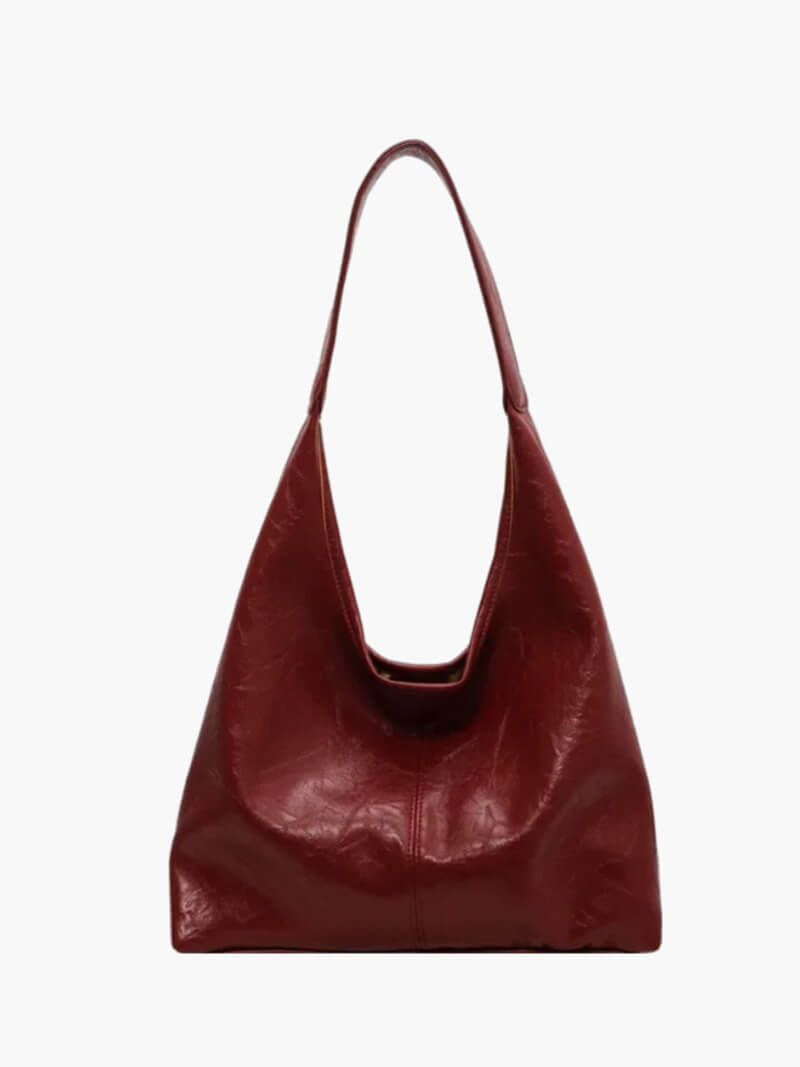 Jenna Leather Work Tote Bag - Structured Laptop Handbag - Image 2