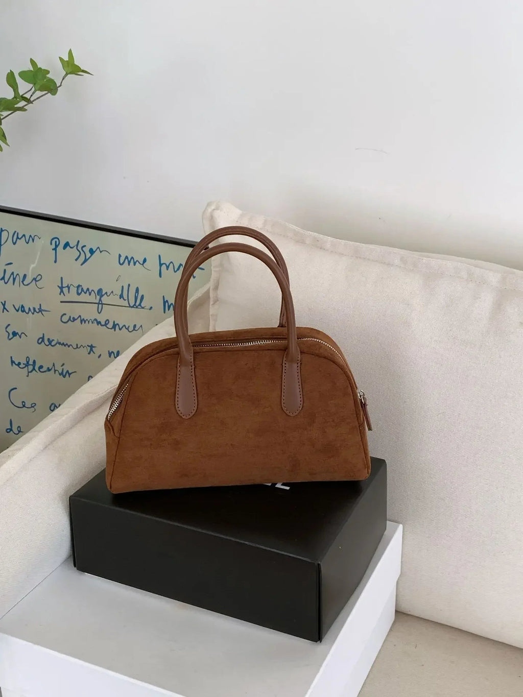 Jenny Suede Mini Bag - Women's Everyday Handbag - Image 8