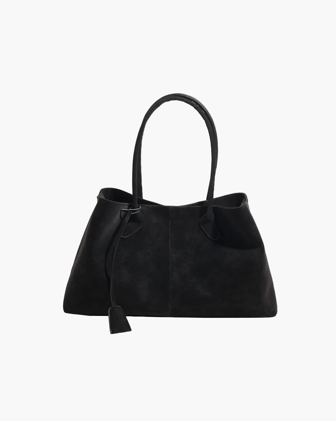 Joan Vegan Suede Handbag for Women - Large Solid Color Shoulder Bag - Image 6