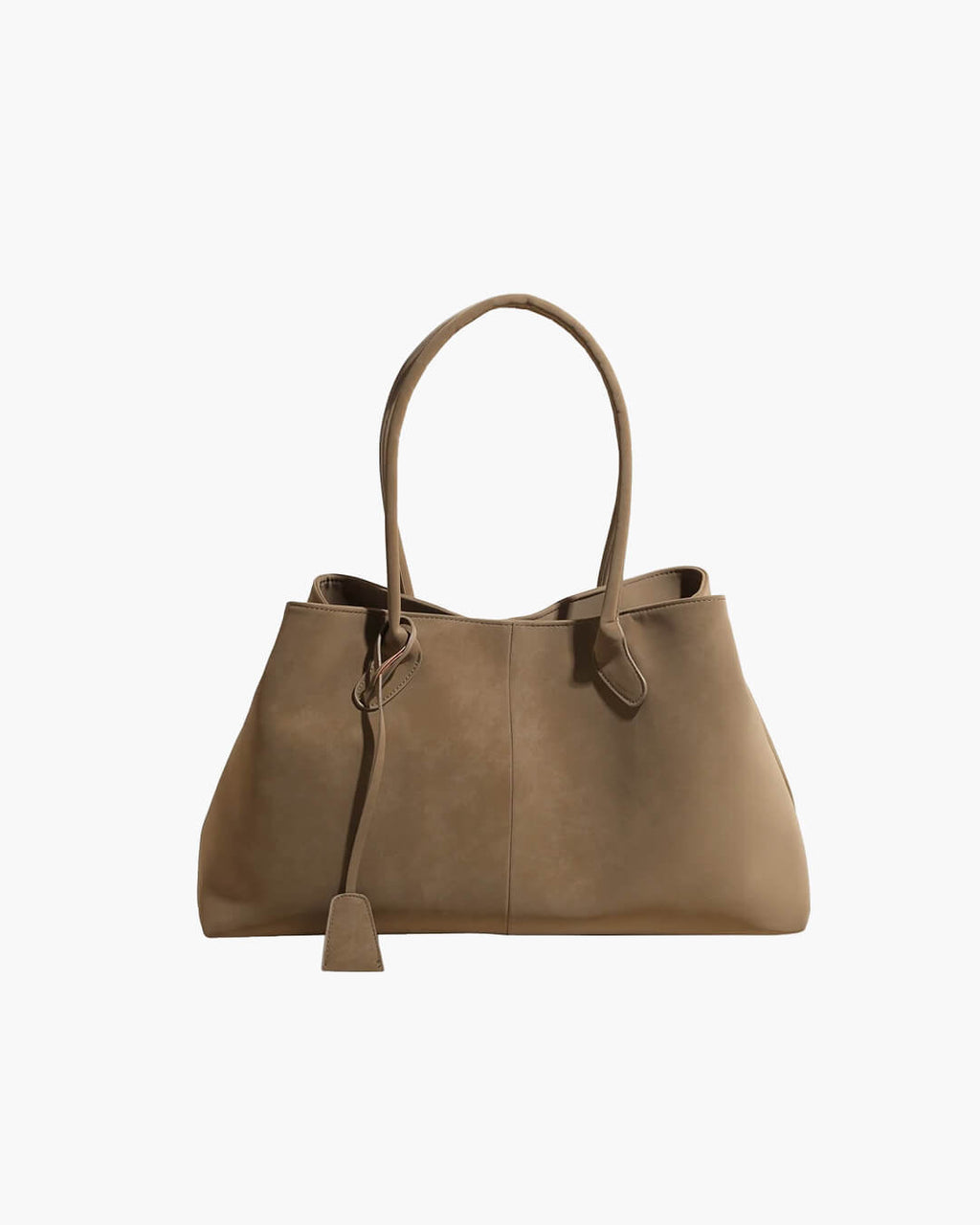 Joan Vegan Suede Handbag for Women - Large Solid Color Shoulder Bag