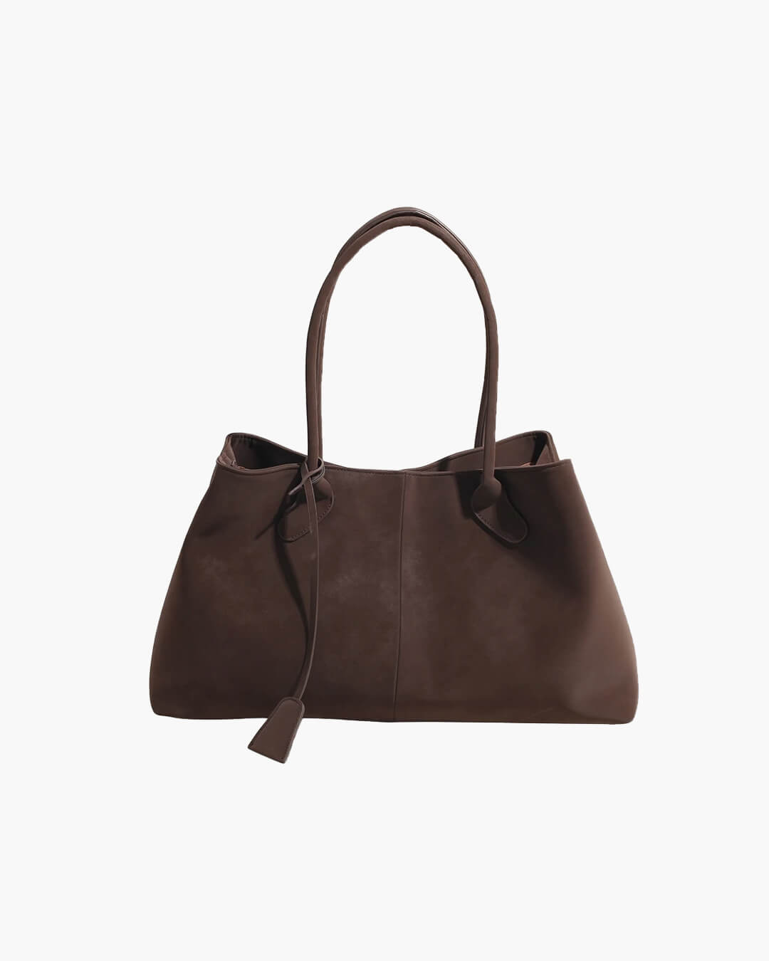 Joan Vegan Suede Handbag for Women - Large Solid Color Shoulder Bag - Image 2