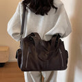 Kyla Color-Block Leather Shoulder Bag - Sleek Everyday Handbag - Image 8