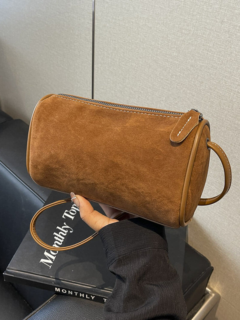 Ruby Suede Bag - Women's Everyday Handbag - Image 7