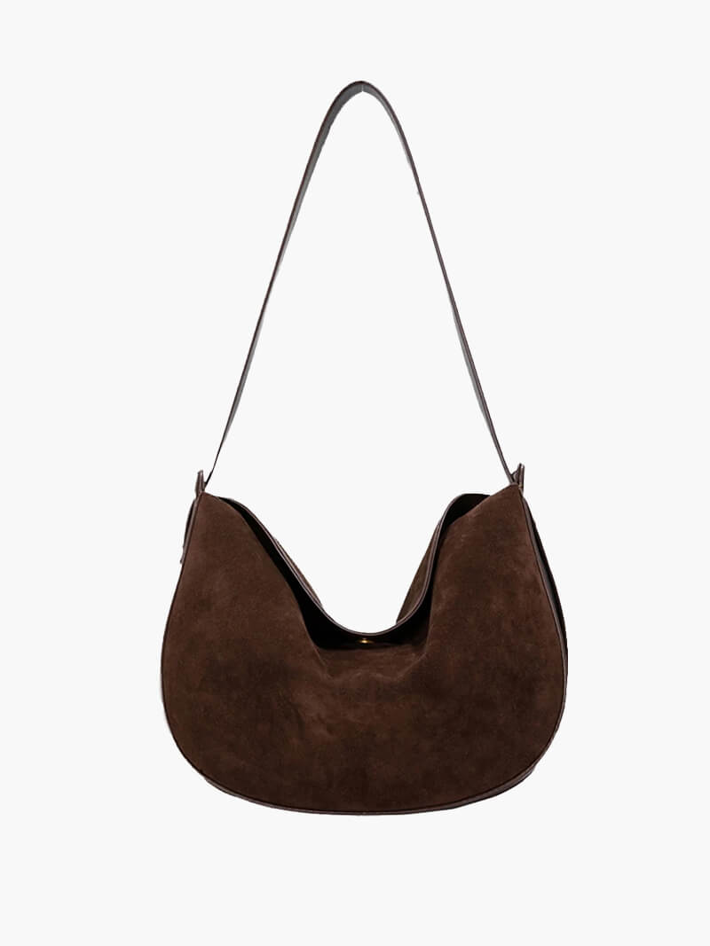 Lily Faux Suede Bag - Women's Everyday Handbag